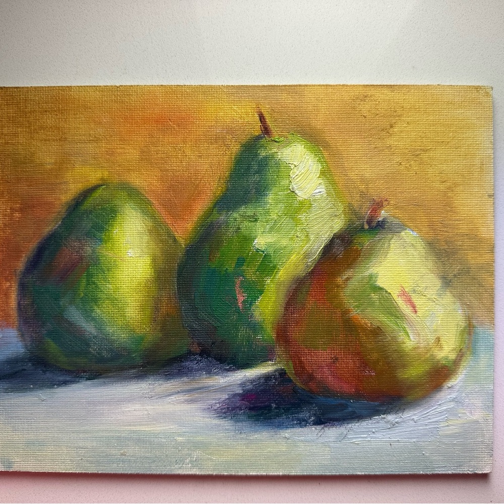 Vibrant Pears Canvas Art